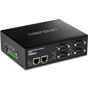 TRENDnet TI-M42 Modbus TCP to Serial RTU/ASCII Gateway, wide temperature range, IP30 rated